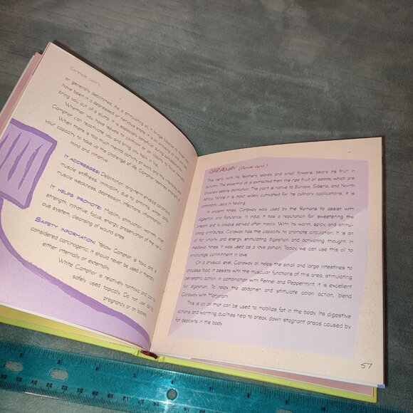Deluxe Book Aromatherapy 101 Karen Downes Hardcover Colorful Essential Oils - Picture 9 of 12